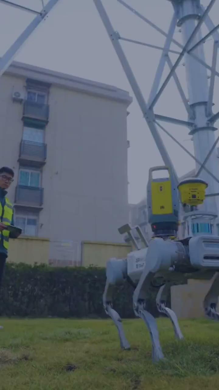 Autonomous machines from several suppliers at work alongside people: a warehouse robot carrying a load, a golf-course robot collecting balls on a range, a floor scrubber in a shopping concourse, a precision weeding machine in a field, a four-legged robot walking a construction site with a worker, an operator reading scan data on a tablet, and a spray drone taking off